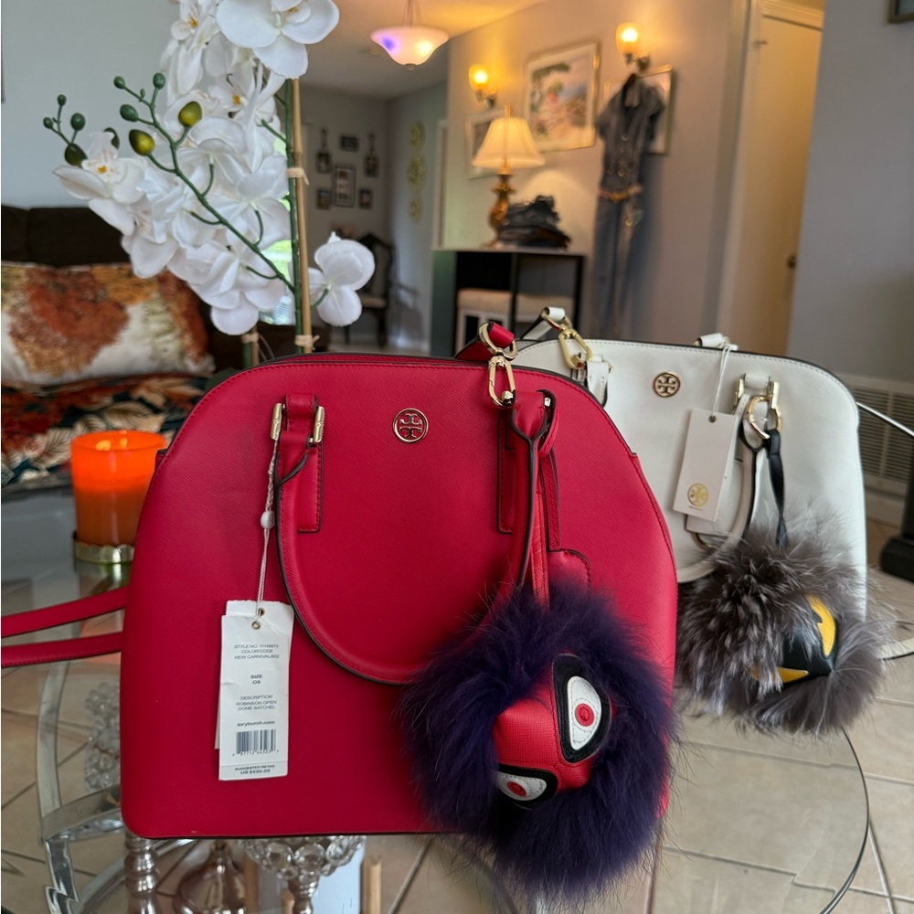 Tory Burch Red/White Satchel 100% AUTHENTIC! Open to offers now. ♥️🤍 500+x1